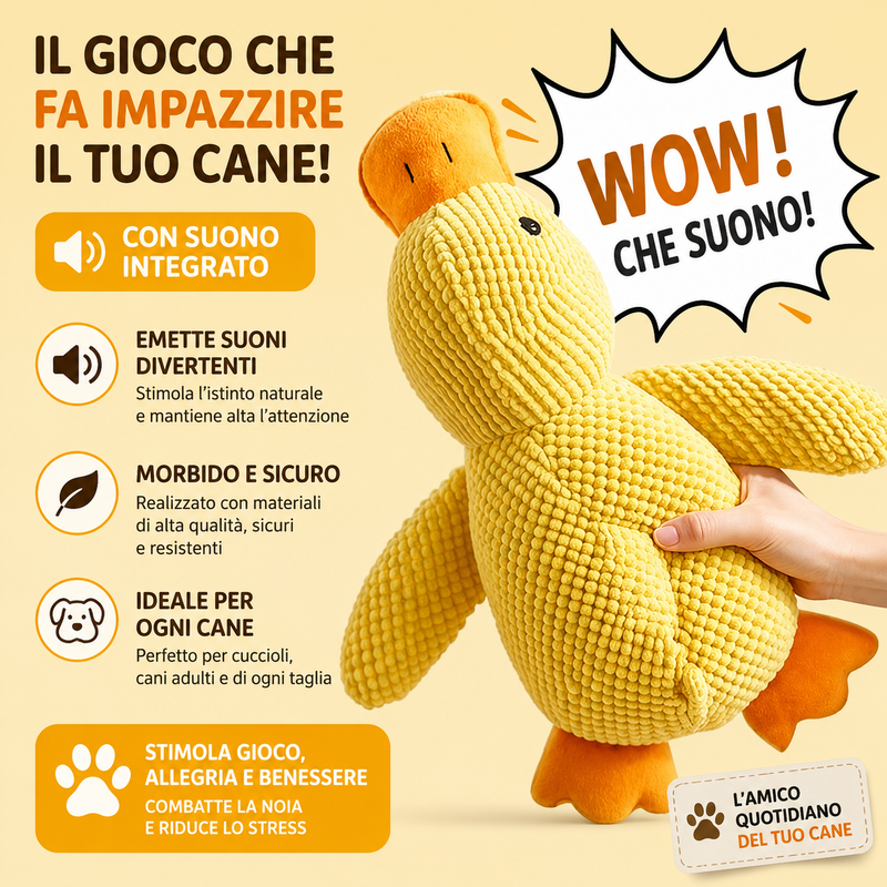Peluche Interattivo Antistress per Cani